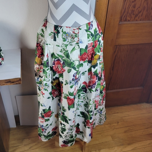 Vintage Private Collection by House of Lloyd 2 Piece skirt set Cotton Size 10 - Picture 6 of 12